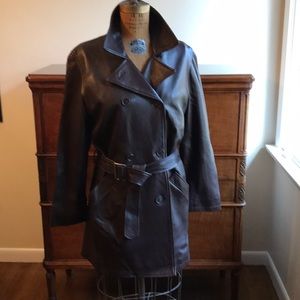 Coach Leather Coat